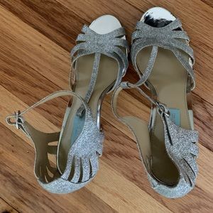 Silver Stiletto Sandal